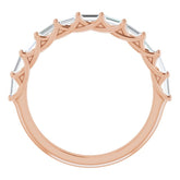 14K Rose 3/8 CTW Natural Diamond Anniversary Band